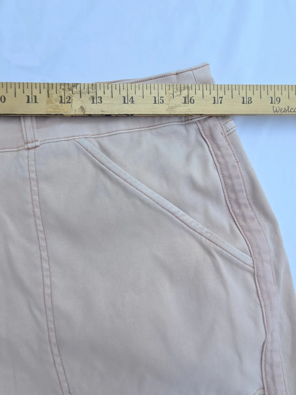 SPANX Mauve Pink Stretch Twill Pull On Shorts XL Tummy Control Casual Classic - Picture 5 of 6
